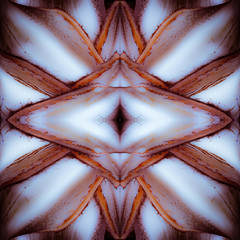 Abstract Mosaic Background ilustration, symmetrical kaleidoscope pattern, geometric mandala graphic design - 339654201