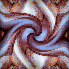 Abstract Mosaic Background ilustration, symmetrical kaleidoscope pattern, geometric mandala graphic design - 339654658