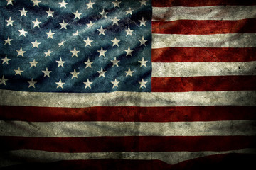 Grunge American flag