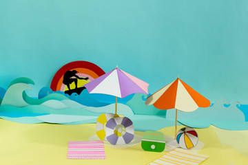Beach view on Creative Paper Craft.