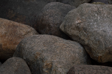 stones on the beach