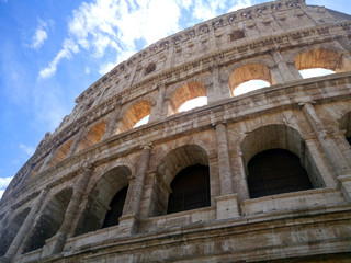 Obraz premium View of the Coliseum in Rome. Italy