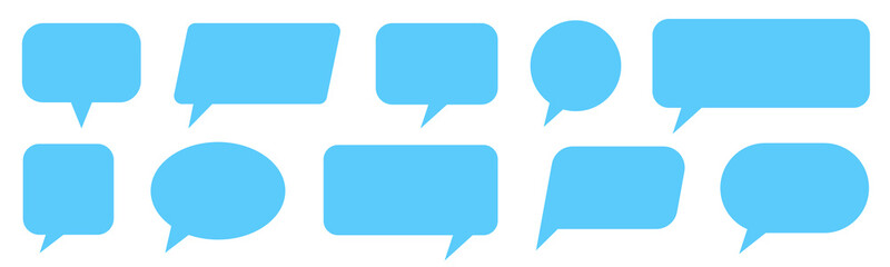 Speech Bubbles set isolated on white background. Vector
