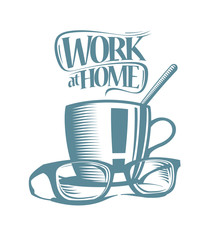 Work at home symbol design