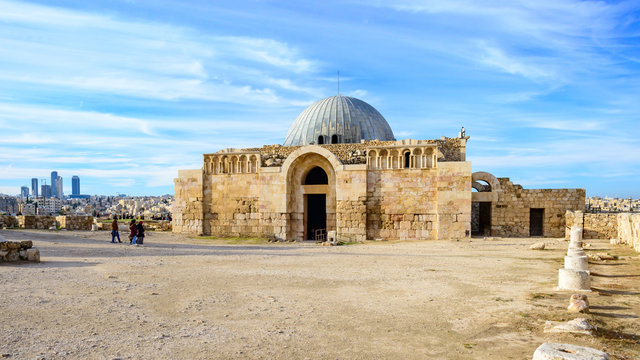 Umayyad Palast auf dem Zitadellenh&uuml;gel von Amman in Jordanien
