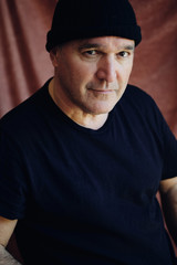 Portrait of mature man with beanie