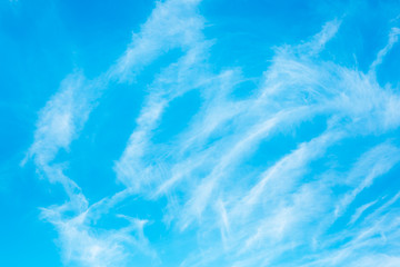 Fototapeta na wymiar White cloud with blue sky background. Beautiful blue texture.
