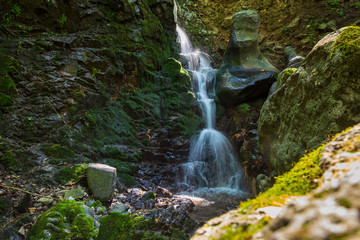 Amazing landscape with wild waterfall, Armenia
