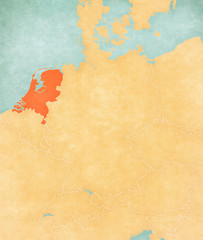 Map of Germany - Netherlands