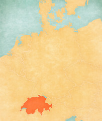 Map of Germany - Switzerland