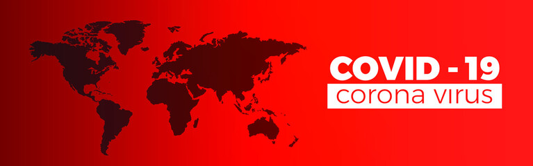 plantilla de mapa mundial del corona virus, pandemia ilustracion, epidemia global © Djavan Rodriguez