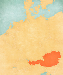 Map of Germany - Austria