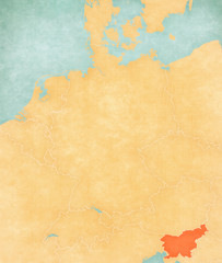 Map of Germany - Slovenia