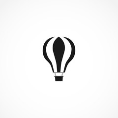 hot air balloon icon. isolated on white background for web and mobile