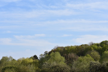 mountain landscape with blue sky