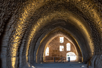 Obraz premium Arches at Kerak Castle in Jordan