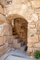 Arches at Kerak Castle in Jordan