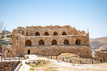Fototapeta premium Arches at Kerak Castle in Jordan