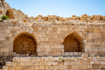 Arches at Kerak Castle in Jordan