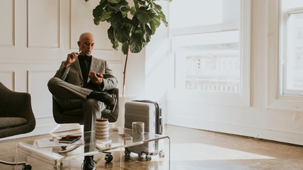 Airport business lounge