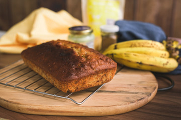 bananna cake, pan de banana , pastel de banano