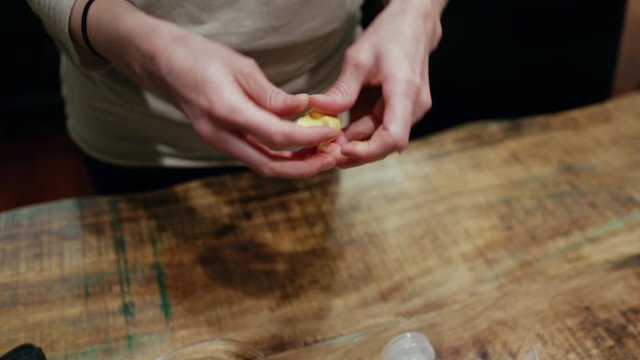Medela Breast Pump Assembly Put Together Demonstration Female Hands Bottles Milk