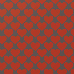 seamless pattern with red hearts