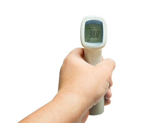 Very high dangerous fever Isometric Medical Infrared Thermometer Temperature Measurement