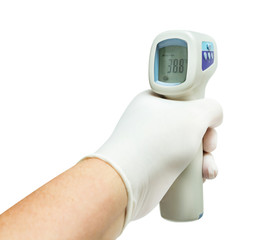 Very high dangerous fever Isometric Medical Infrared Thermometer Temperature Measurement