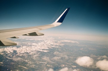 Fototapeta premium view from airplane window