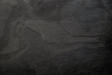 black, dark floor and wall coverings in the form of natural stone for facing, landscape, interior.