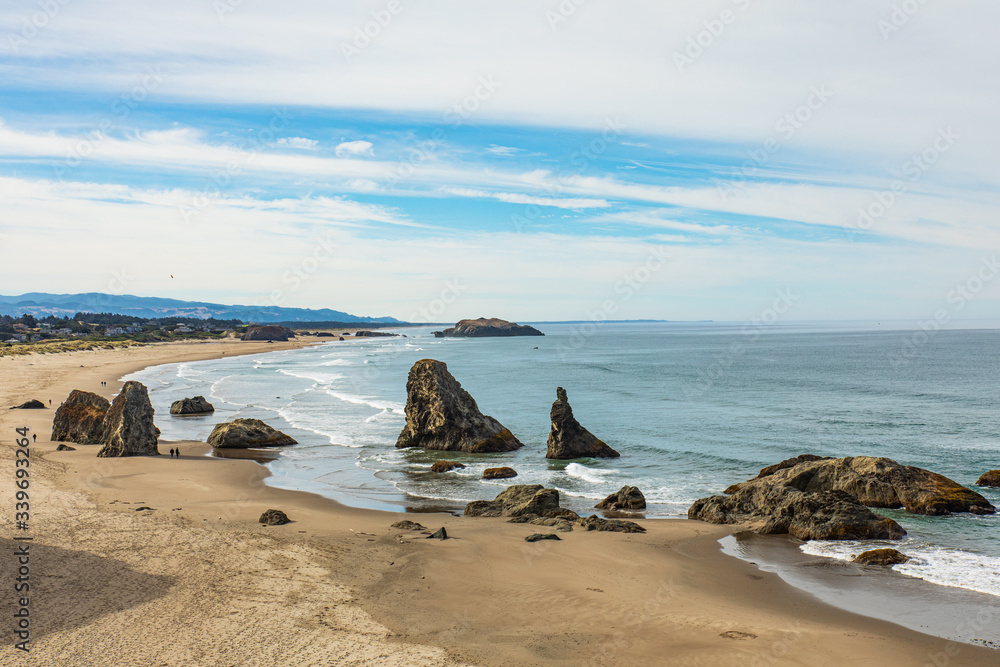 Wall mural view of bandon beach in oregon from an overlook