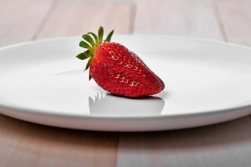ripe red tasty spring strawberries
