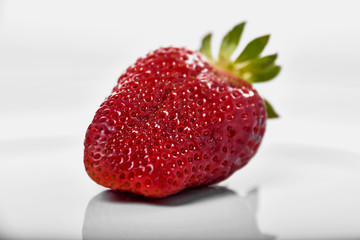 ripe red tasty spring strawberries