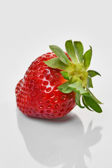 ripe red tasty spring strawberries