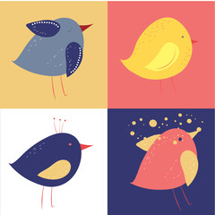 set of birds