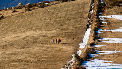 mountain with last pieces of snow