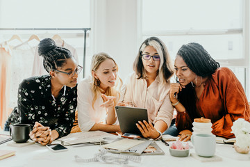 Women startup business meeting