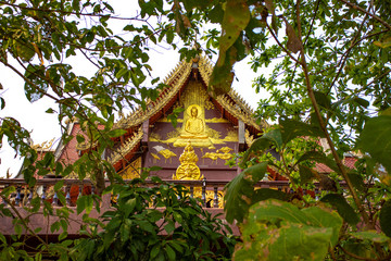 A beautiful view of buddhist temple at Chiang Rai, Thailand.