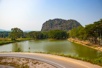 Fototapeta na wymiar A beautiful view of Chiang Rai city at Thailand.