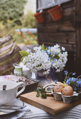 tea and flowers
easter time