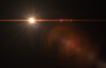 Modern lens flare red background streak rays (super high resolution)	
