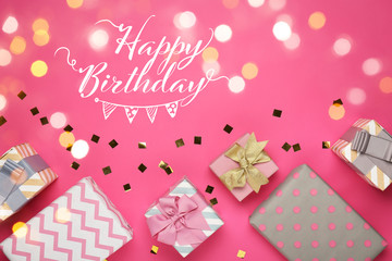 Beautiful greeting card for birthday celebration