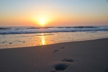 sunset at the beach