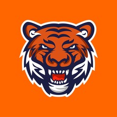 tiger head vector
