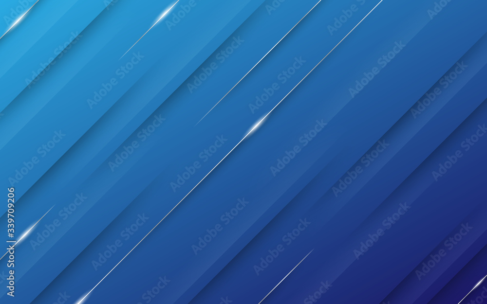 Wall mural modern abstract background with diagonal lines elements and colored pastel blue gradient with a digi