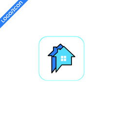 Home Chat Logo and icon Design Template. Vector Illustration.
