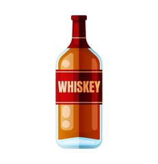 whiskey bottle alcohol drink party toast symbol.