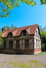 Half-timbered house in the city of Ivoti, Rio Grande do Sul, Brazil