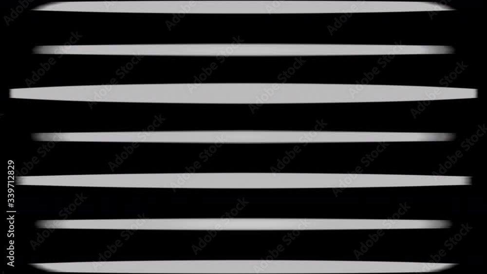 Poster flickering running white horizontal lines in center abstract background
